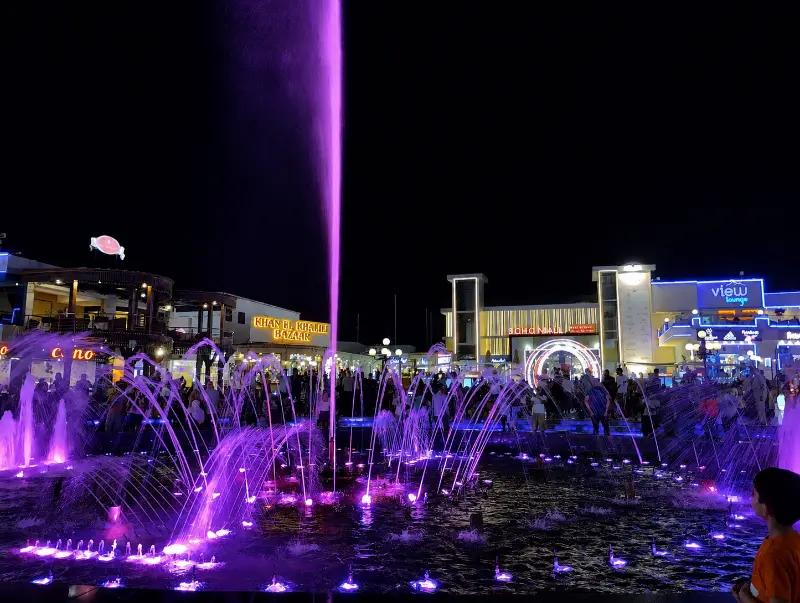 Fontana danzante di Soho Square a Sharm el Sheikh