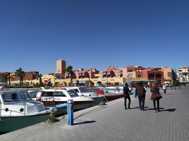 veduta panoramica della Hurghada Marina in Egitto